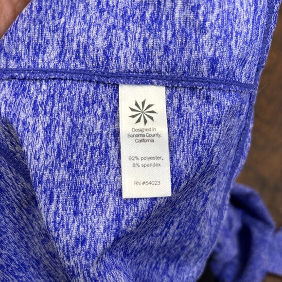 Athleta Running Wild 3.0 Half-Zip Pullover Small Heather Purple Long Sleeve - Picture 12 of 12